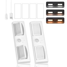Rxzer-1 Donhuchep Motion Sensor Led Closet Lights Three Color Temperatures Stepless Dimming Un