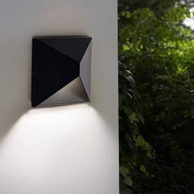 16006b-bk-002 Double Century Led Outdoor Wall Light Aluminum Sconce 3000k/4000k/5000k Water