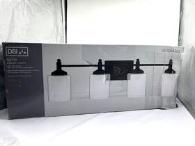 1012266362 Dsi Lighting Jaylin 30.75in 4-light Matte Black Bathroom Vanity Light