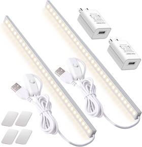 Dweptu 445026270229 2pack Led Under Cabinet Light Bar With Usb Powered