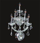 E11.5 Unbranded New Decorative Crystal Chrome Wall Sconce 5-light W12 X H25 35 Off