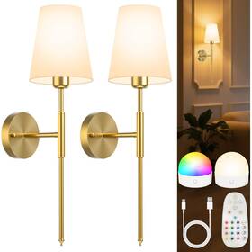 Bd-g248 Ecohom Battery Operated Wall Sconces Set Of 2 Wireless Lights With Rechargeabl