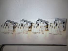 81010000037038 Edislive Orillia 27.5 Inch 4-light Chrome Bathroom Vanity Light W Crystal Shades