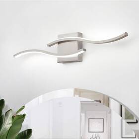 81010000043958 Edislive Jerico 23.6 Inch 2-light 6000k Led Brushed Nickel Modern Vanity Light