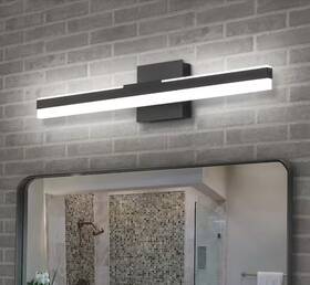 81010000051898 Edislive Bourget 23.6 Inch 1-light Modern Matte Black Integrated Led Vanity Bar