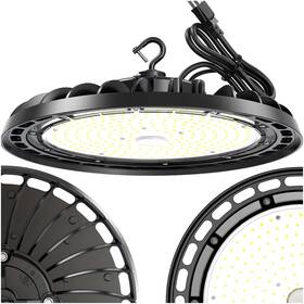 Lhb-ufo-iso-hc240e Edisonpar 632125637580 Led High Bay Light 240w Prem 1-pack 12ft Ufo Commercial Lighting Fixture With Pl