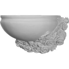 Sco17x10x08ro-r Ekena Millwork 849014012780 Rose Right Wall Sconces 17 3/4 Inch W X 10 1/4 H 8 P