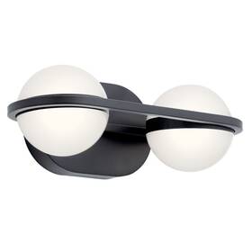 85091mbk Elan Lighting - Brettin 14 Inch 12w 2 Led Bath Vanity-matte Black Finish