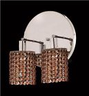 1282w-r-e-to Elegant 2 Sconce Mini Topaz Dining Chrome Wall Brown Light