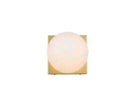 Ld7303w6bra Elegant Lighting Jaylin 6 Inch Tall Bathroom Sconce - Brass Ld7303w6bra Elegant Lighting Jaylin 6 Inch Tall Bathroom Sconce - Brass