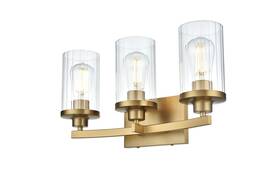 Ld7316w18sg Elegant Lighting Ld7316w18 Thane 3 Light 18 Inch W Vanity - Gold