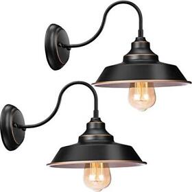 Elibbren Vintage Farmhouse Gooseneck Wall Sconce Industrial Bathroom Vanity