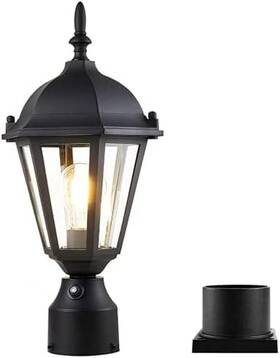 Jd1006 Eliphil Dusk To Dawn Outdoor Post Light Pole Lantern Lighting With Pier Mount Base L