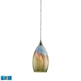 1-lght Elk Lighting 10077/1-led Geologic Mini Pndnt Satnckl With Multi-colored 1-lght Elk Lighting 10077/1-led Geologic Mini Pndnt Satnckl With Multi-colored