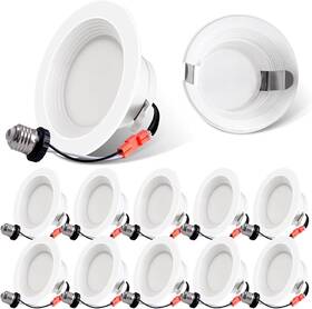 5041634 Energetic 10 Pack 660lm Dimmable Led Recessed Lighting 4 Inch Downlight 10w 75w