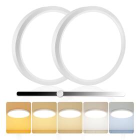 Eos-xdd16-w2p Eosmile 2pack 15.8 Inch Led Flush Mount Ceiling Light 35w 3850lm 2700k-5000k 5cct