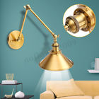 Erg7568476 Meco Antiqued Retro Brass Funnel Wallmount Light Wall Lamp Sconce