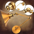 Erg7928835 Meco Vintage Us Brass Funnel Wallmount Light Wall Lamp Long