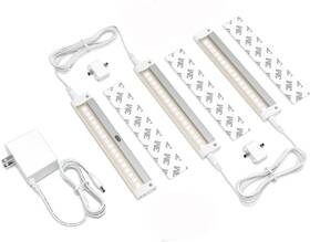 Elw1803dw Eshine Hand Wave Activated Under Cabinet Led Lighting Kit Dimmable 3-pack 7