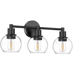 Espird 728683134842 3 Lights Bathroom Vanity Light Fixtures Black Over Mirror I