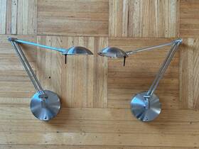 P-1136 Estiluz Pair Wall Reading Lamps Two