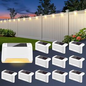 10373 Esunyd Solar Deck Lights Outdoor Waterproof Powered Fence For Outside 10373 Esunyd Solar Deck Lights Outdoor Waterproof Powered Fence For Outside