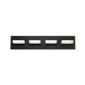 28021-024 Eurofase Lighting Olson 4 Light 24 Inch W Led Bathroom - Black