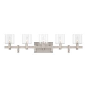 46813-022 Eurofase Lighting 46813 Decato 5 Light 38 Inch W Vanity - Nickel