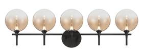 48921-039 Eurofase Lighting 48919 Iissa 5 Light 36 Inch W Vanity - Black
