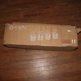 Thd11vl1401acgxe26 Exbrite 4-lights Bathroom Vanity Light With Crystal Shades Metal Black&gold 32 Inch