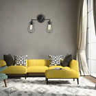 Eyaifli6007 Retro Industrial Wall Light Lamp Fixture Black Bulbs 6970607948279