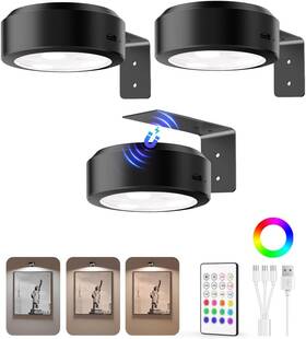 Lt-01 Ezvalo 744110754926 Picture Lights For Wall 2000mah Rechargeable Battery Magnetic Poster Lig