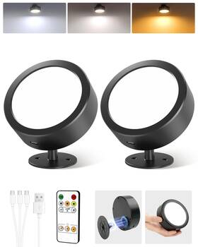 Ezl2404a Ezvalo Led Wall Mounted Lights 5500mah Rechargeable Sconces Lamp 3 Color Temps Re