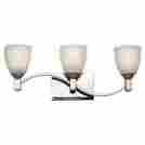 F442535 F4425 Crescendo Forecast Lighting Chrome Three Light Reversible 24 Wide Bathroom Fixture 742546032595