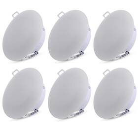 Facon B089pyn3g5 4.5inch 12v Led Rv Puck Light - 6 Packs 4000k Cool White Full Aluminum