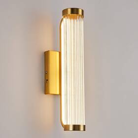 Hl-b420 Fanyank 70-bg Gold Modern Led Wall Sconce 3cct Sconces Dimmable Glass Lig