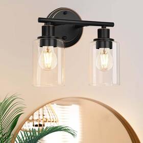 Faymart Lighting 748327905287 2 Light Oil Rubbed Bronze Bathroom Vanity 2-light For Fixture