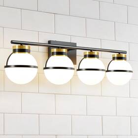 9201vl Faziyo Bathroom Light Fixture 4 Vanity With Milky Frosted Glas