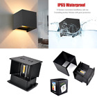 Fc995-1 Dimmable Outdoor Wall Sconces Adjustable Waterproof Black Warm Light Cube