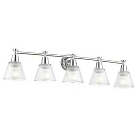 Femila 763854020494 5light Bathroom Light Fixtures Chrome Lights Over Mirror With Fl
