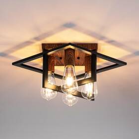 X2363 Fengkedu X2363/4mw Semi Flush Mount Ceiling Light Fixture 4 Industrial With