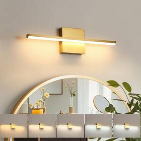 1008-w16-co Fengkiop Brushed Gold Vanity Light 16 Inch Modern Bathroom Fixtures 14w Wall Van