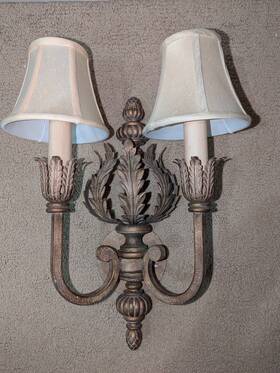 8505sd Fine Art Lamps Pair Of 2 Lights 17 In High Sconce Wall