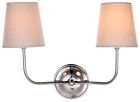 1411w22pn Finish Polished 3204484 Nickel Lamp Id Wall 2 Lights Sleek Design