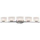 3013-5v Fixture -lite Light 5 Nickel Brushed Bathroom Vanity Galati