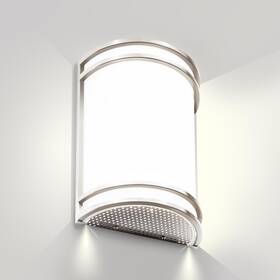 Flynix 767461746396 Indoor Wall Sconce Half Cylinder Light Fixture 1 Pack Brushed Nickel