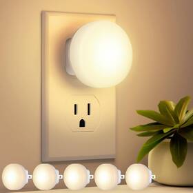 Zlu03160 Folksmate Led Night Lights Plug Into Wall 5-pack In Nightlight Soft Whi