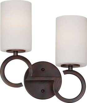 5085-02-32 Forte Lighting 5085-02 Bronze 2-light Bathroom Vanity