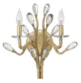 Fr46802cpg Fredrick Ramond 2 Light Candle-style Wall Sconce - Gold