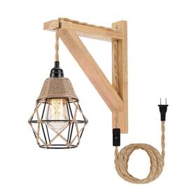 L03039-12-us Frideko Home Wall Lamp With Plug In Cord - Sconces Farmhouse Hanging